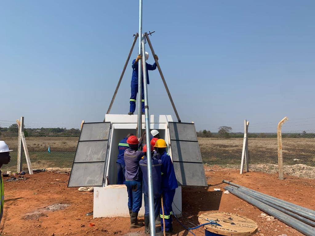 Equipping boreholes in Falklands wellfield in Kaoma
